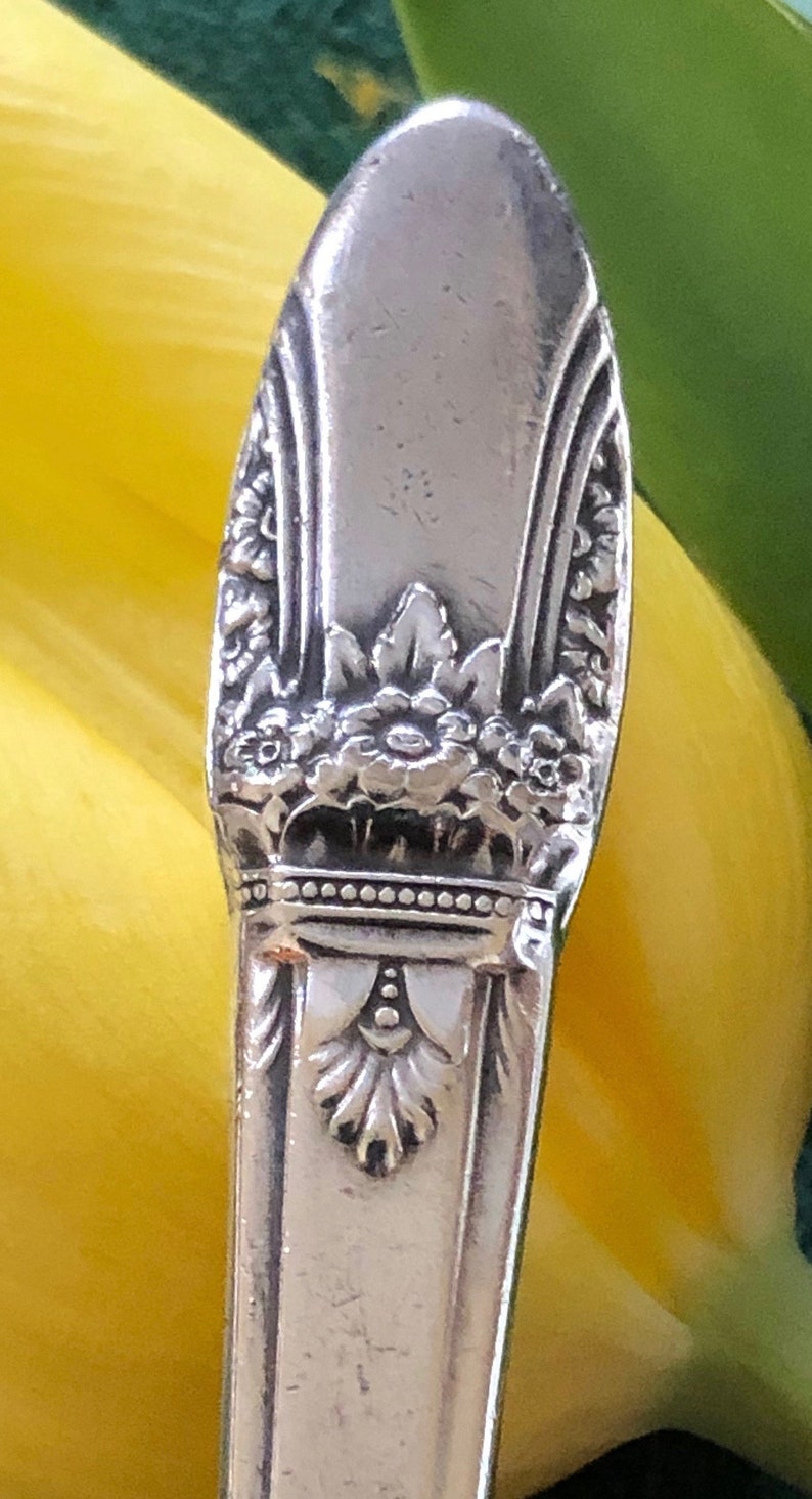 Antique Silver Plated Baby Fork, 1847 Rogers Bros, First Love Pattern