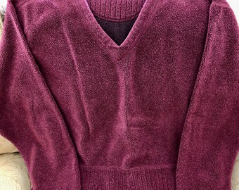 Tommy Bahama, Burgundy Fleece Top, Gift For Her, Gift For Mom, Etsy Gifts, Vintage Gift, Vintage Clothing, Gift For Friend, Gift For Sister