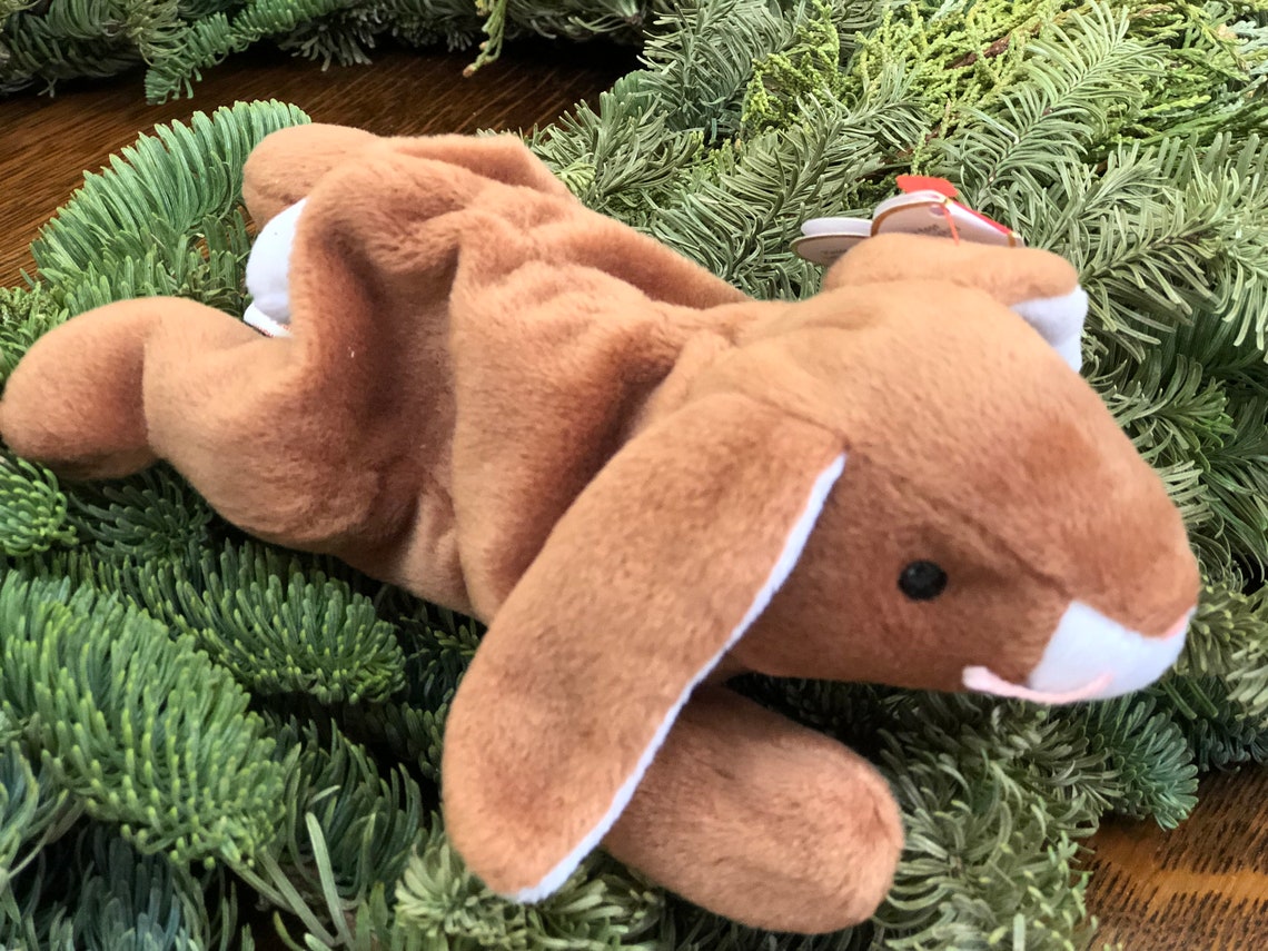 Ty Beanie Babies Bunny Ears Brown Rabbit Collectible Toys | Etsy