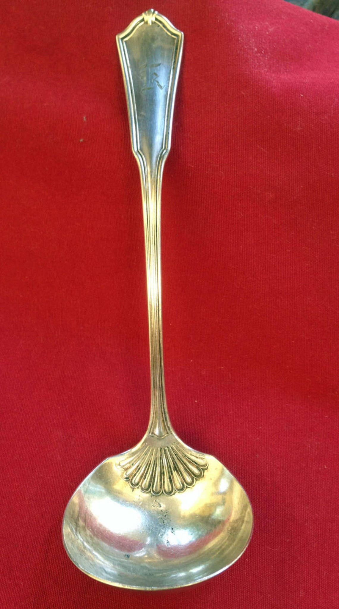 Antique Silver Ladle, Exeter Pattern, C1910s, Oneida, Monogram ...