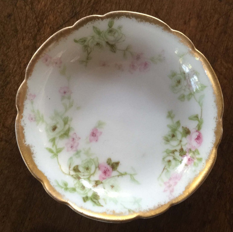 Half Price Haviland Sale Limoges Gold Collectible Antique Gift Antique Haviland Limoges Butter Pat French Country Tea Party Roses