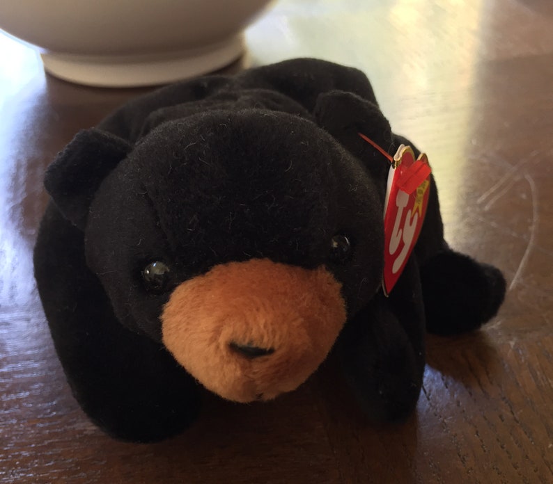 Ty Beanie Babies Blackie Bear Collectible Toys Retired Etsy