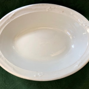 Early White Ironstone Oval Bowl, T R Boote, England, Antique Collectible, English Country, Antique Gift, Farmhouse Decor, Country Home, Gift