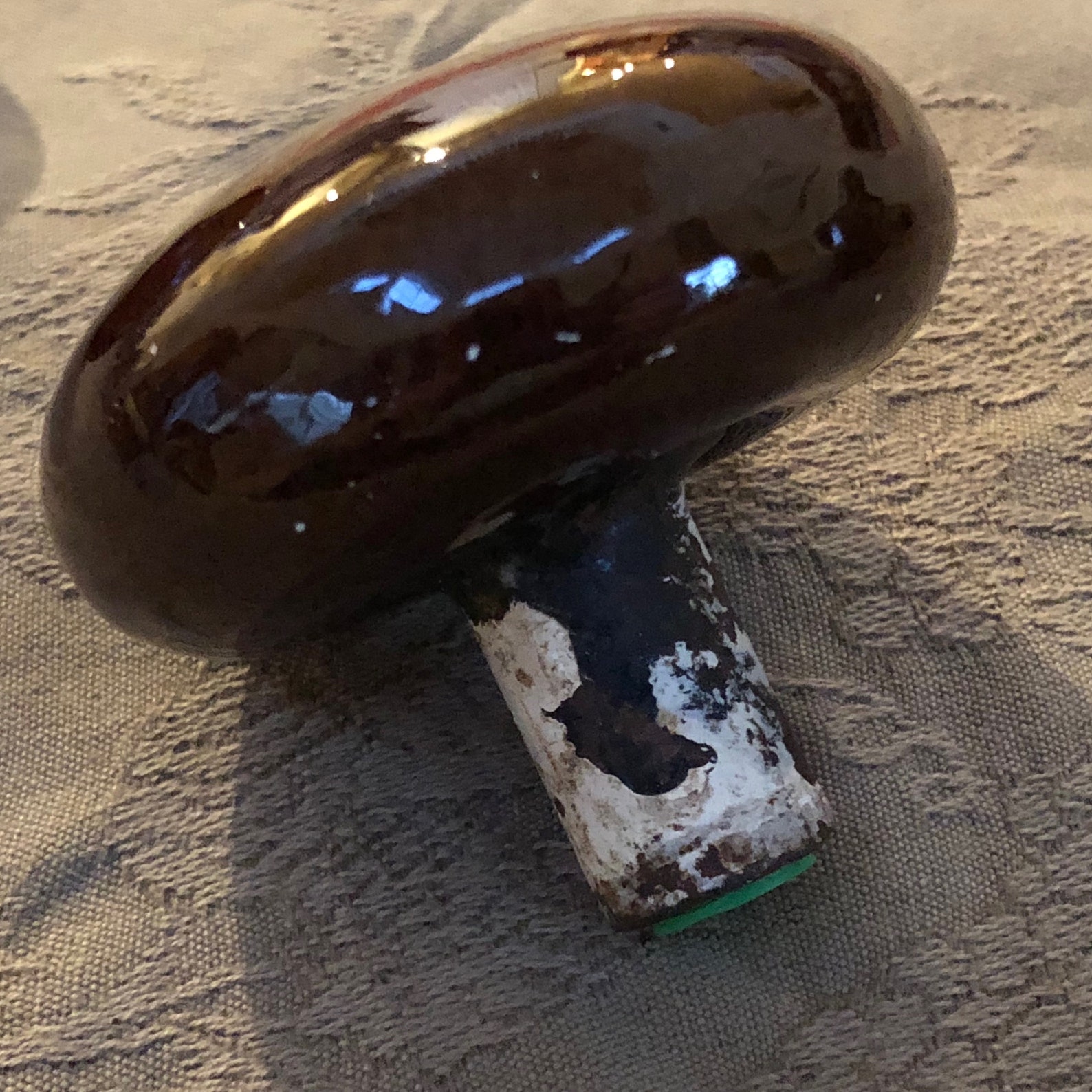 Antique Brown Door Knobs Set of 3 Architectural Salvage Old Etsy