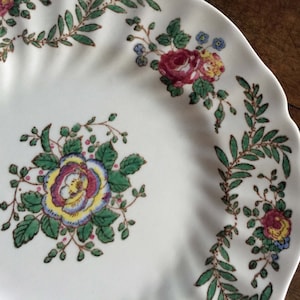 Set Of 6 Vintage Royal Doulton Plates, Lyndhurst Pattern, England, Vintage China, English Country, Wedding Gift, Garden Party, Tea Party,  R