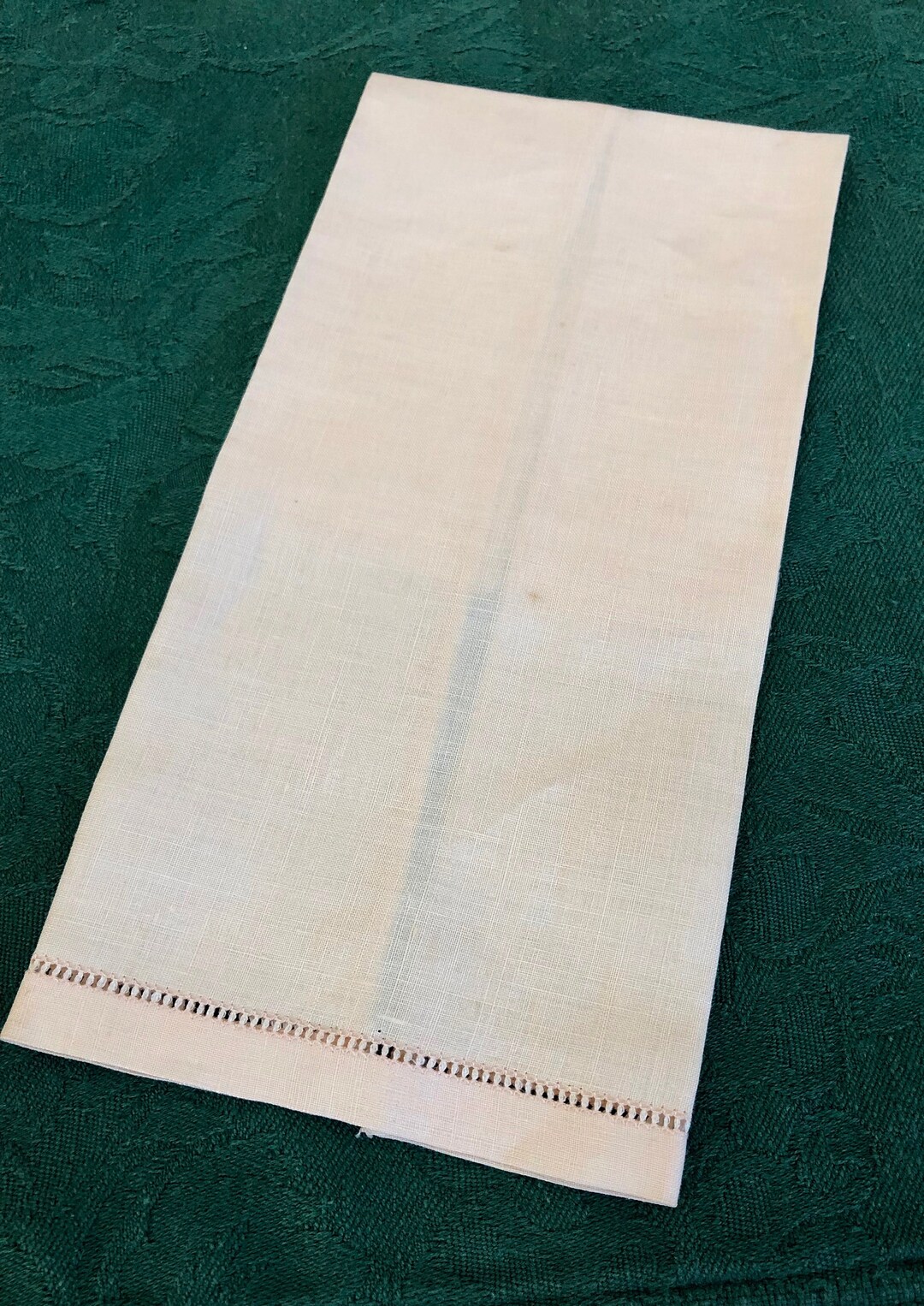 Vintage Irish Linen Fingertip Towels Set of 6 Blush Pink Etsy