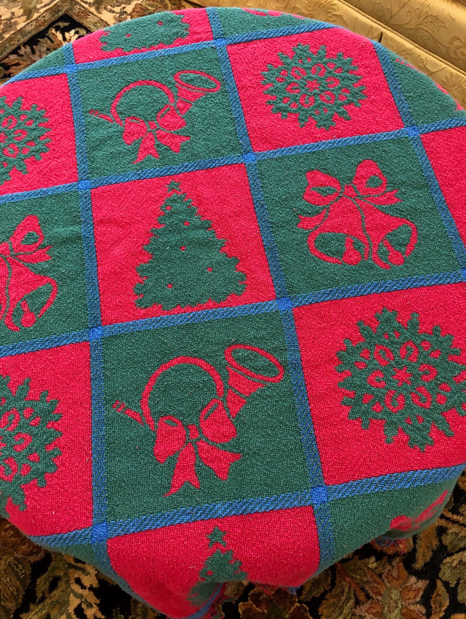 Vintage Christmas Throw Holiday Throw Blanket Vintage Gift Etsy