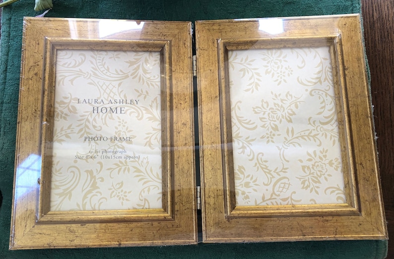 Vintage Gold Double Picture Frame Laura Ashley Home NIW Etsy