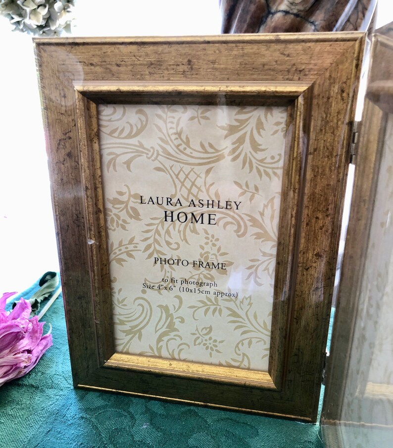 Vintage Gold Double Picture Frame Laura Ashley Home NIW Etsy