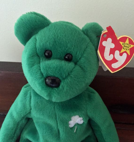 green ty bear