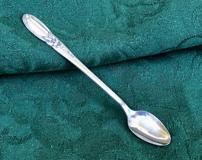 Vintage Silver Baby Spoon Long Handle Oneida White Orchid Etsy