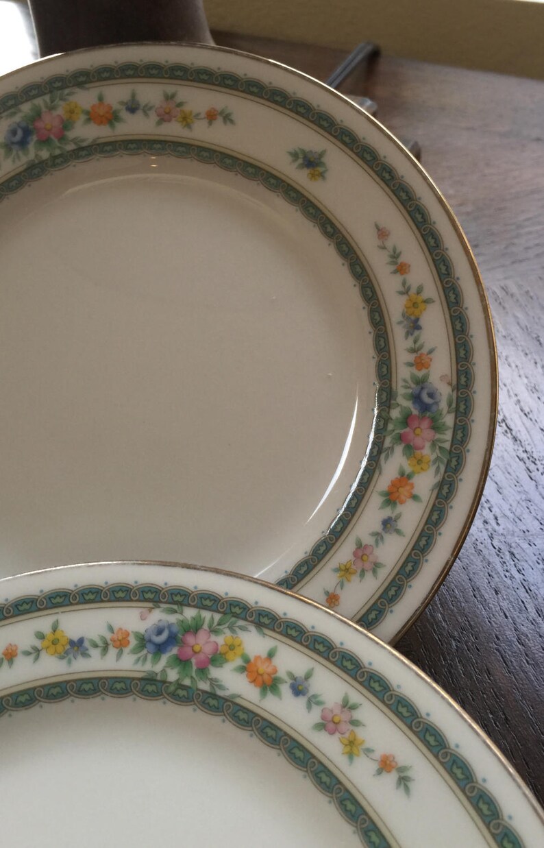 Noritake Plates Set of 4 Amenity Pattern 7228 Japan Etsy