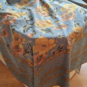 Vintage April Cornell Large Tablecloth, Peony Pattern, Interior Decorate, Country Home, Cottage, Vintage Linens, Home Decor, Vintage Gift