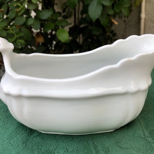 Antique White Ironstone Gravy Pitcher, Chelsea Shape, Johnson Bros, England, Collectible, Farmhouse, Cottage Style, Interior Decor, Gift