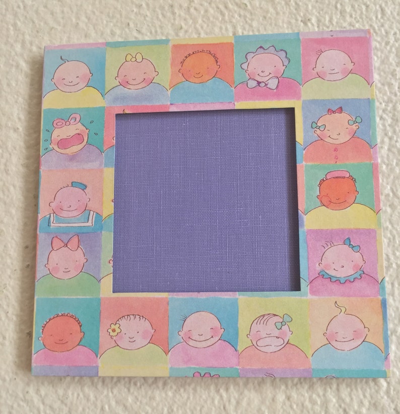 Vintage Baby Picture Frame, Marked NB, Vintage Gift, Interior Decor