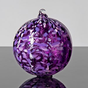 Lori's Purple Mix, Hand Blown Glass Ornament image 2