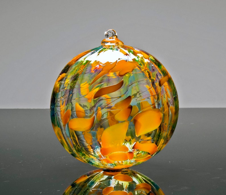 Autumn Leaves, Hand Blown Glass Ornament image 3