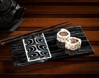 Sushi Service Plate - Hand Crafted Glass