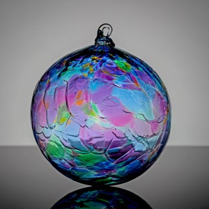 Blue Multi Color Mix, Blown Glass Ornament image 2