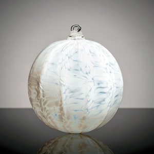 Snow Ball, Hand Blown Glass Ornament