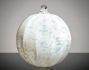 Snow Ball, Hand Blown Glass Ornament