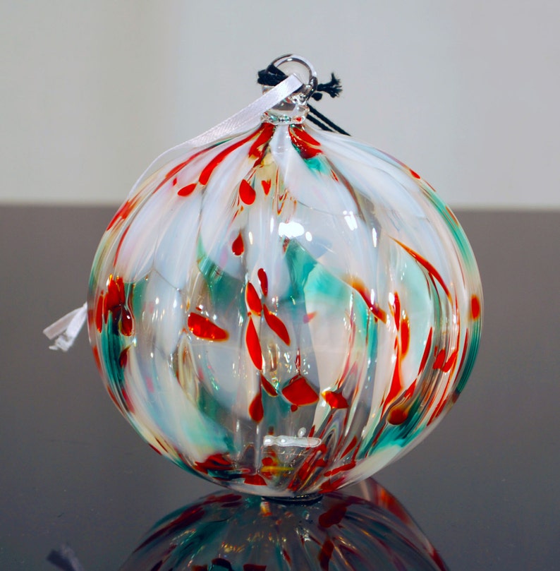 Christmas Crystal, Hand Blown Glass Ornament, image 4