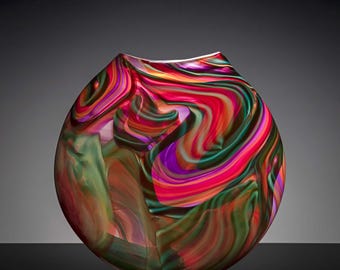 Electric Flamingo Lollipop #909 -  Larry Vase