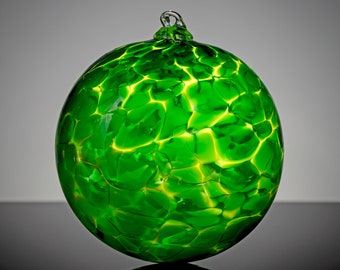 Amazon Green, Blown Glass Ornament