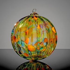 Autumn Leaves, Hand Blown Glass Ornament image 1