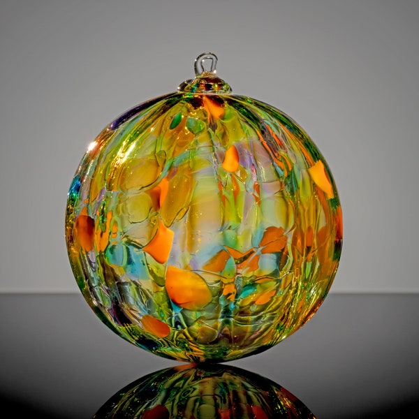 Autumn Leaves, Hand Blown Glass Ornament