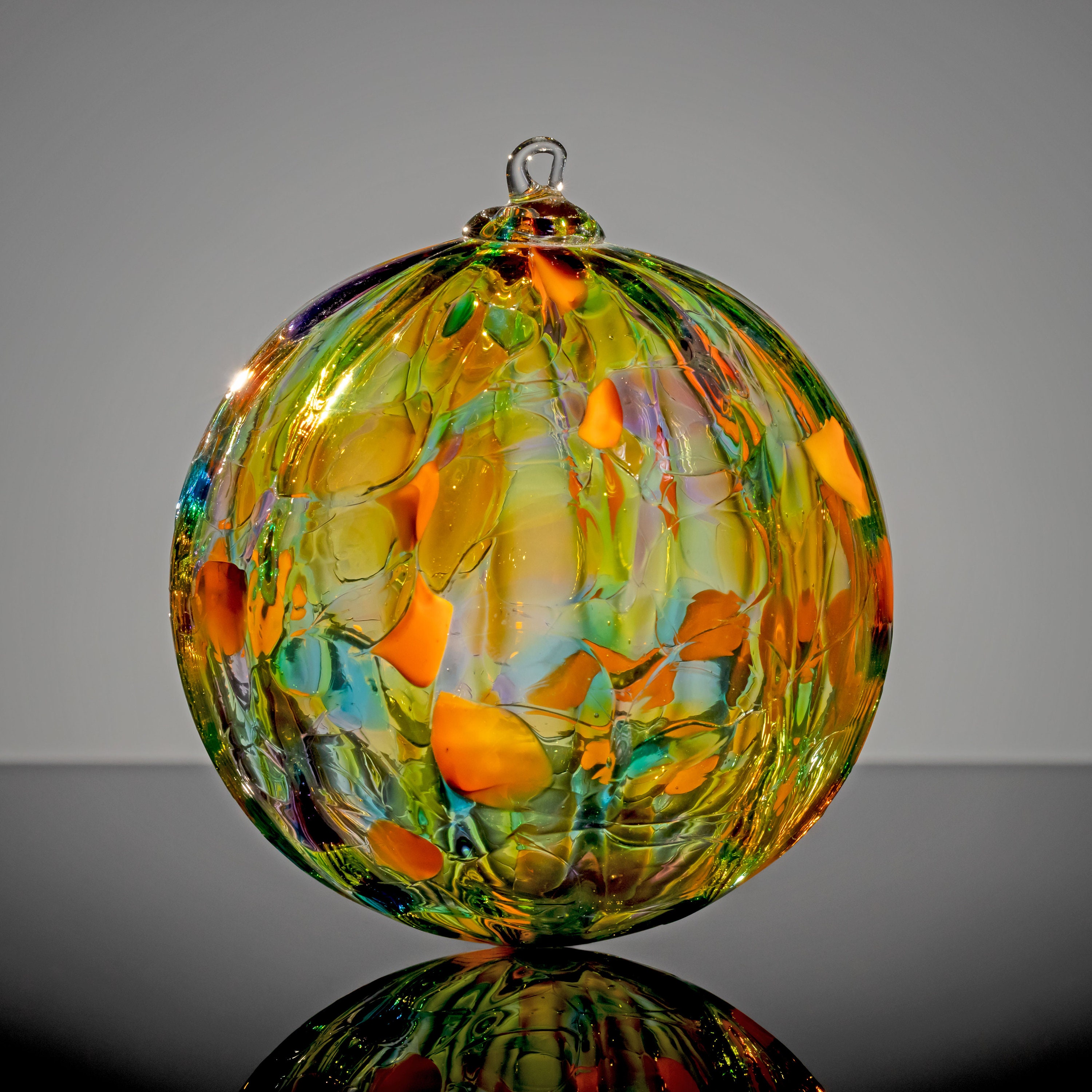 Autumn Leaves, Hand Blown Glass Ornament