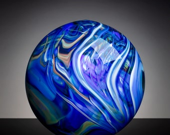 Blue Peacock Jupiter Ball #749
