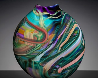 Lilac Roller Lollipop #950 -  Larry Vase