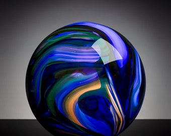 Blue Peacock Jupiter Ball #735