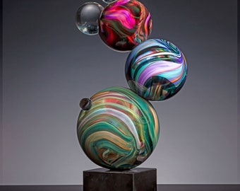 Theia - glass sculpture