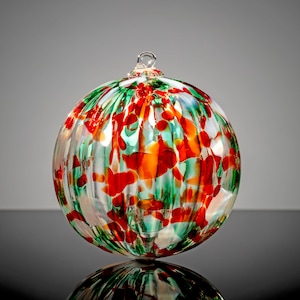 Christmas Crystal, Hand Blown Glass Ornament, image 3