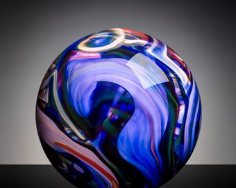 Blue Peacock Jupiter Ball #736