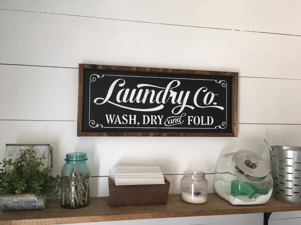 Laundry Sign Farmhouse Laundry Room Sign Modern Farmhouse Etsy