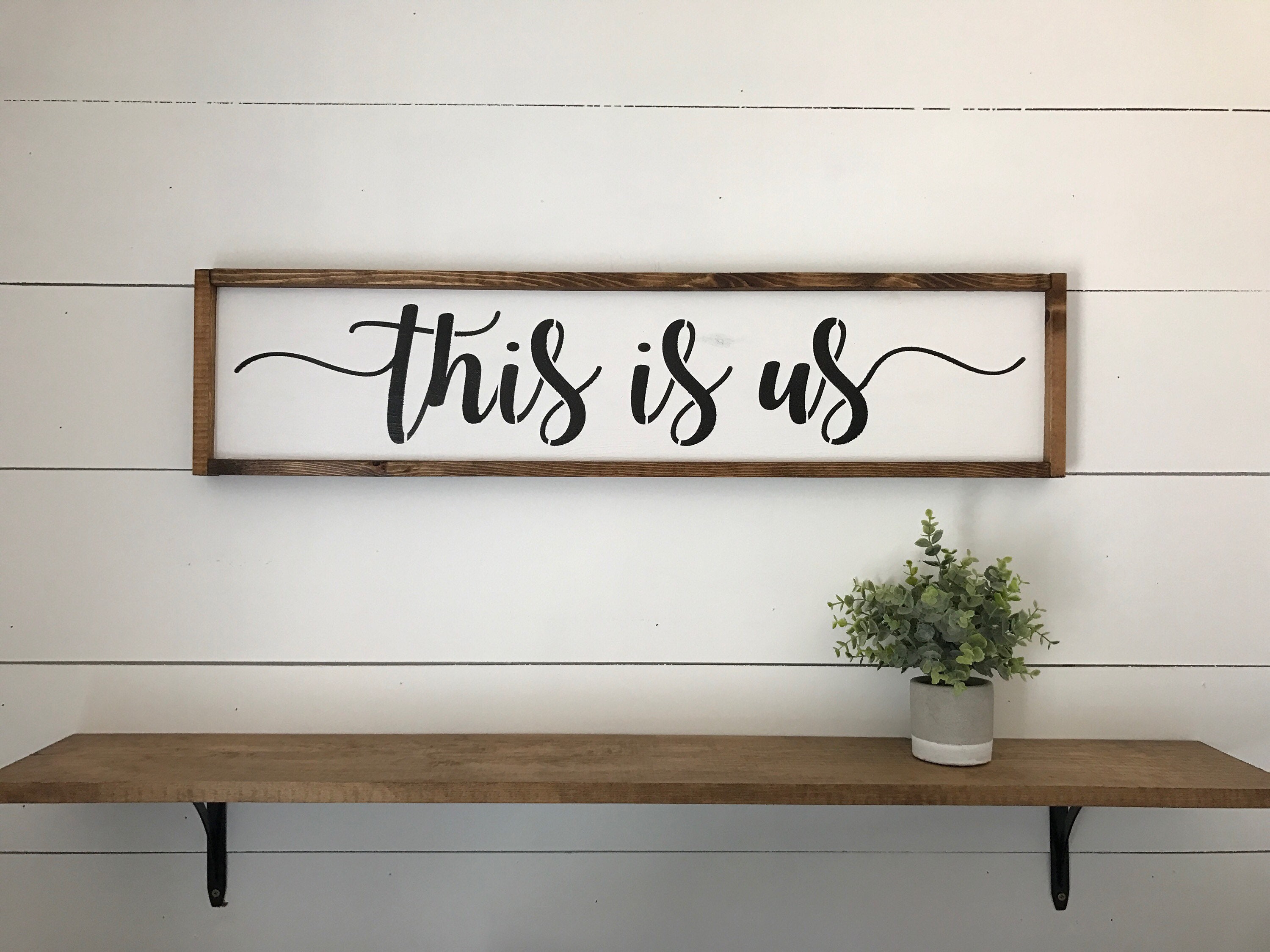 Large This is Us sign This is us decor Our life our family Etsy