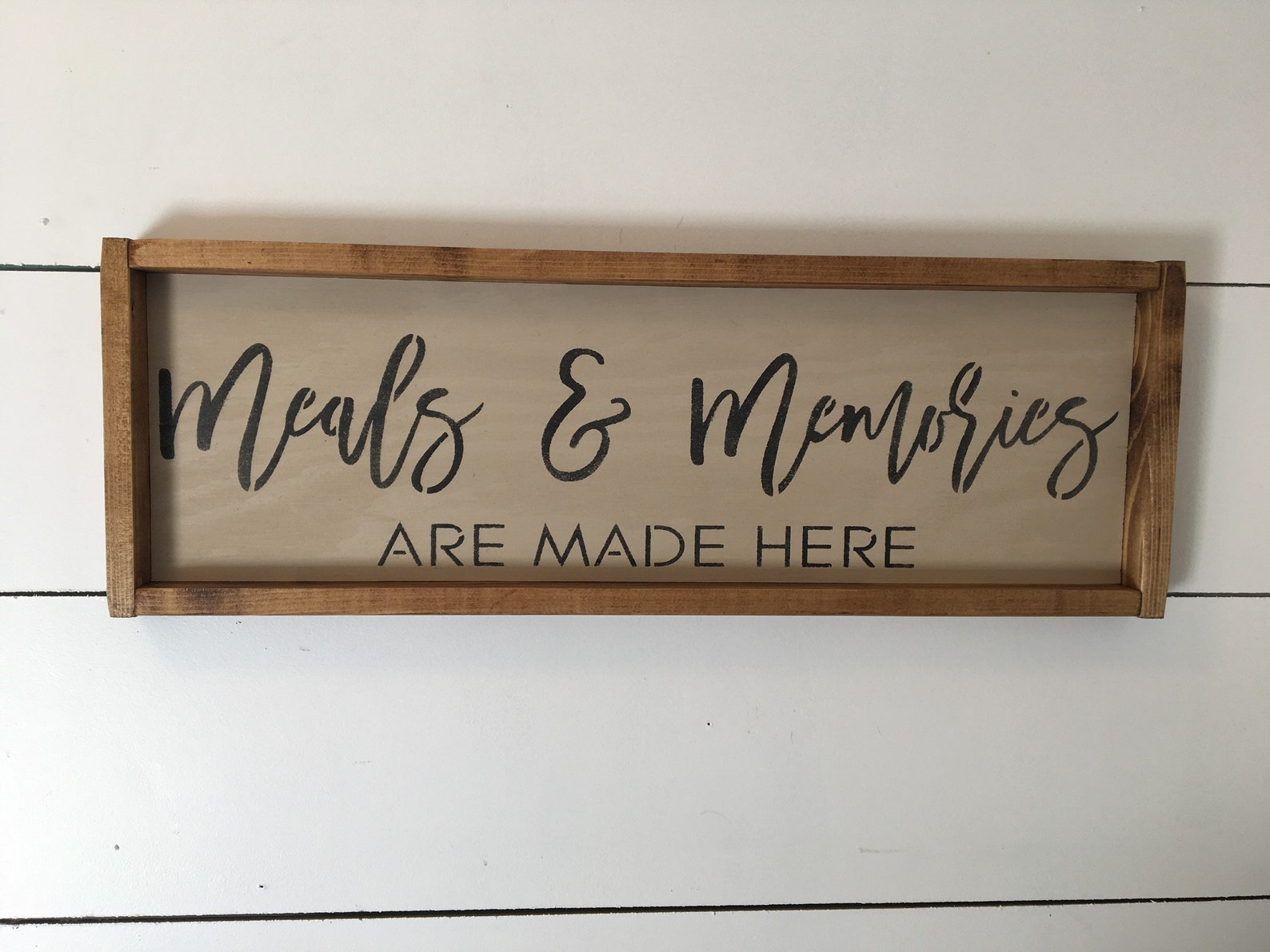 Meals and Memories Are Made Here Sign Kitchen Decor Dining Etsy