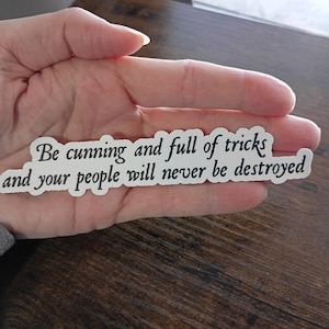 Watership Down Sticker - Be Cunning