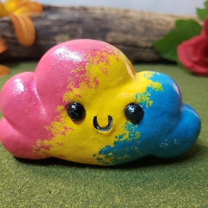 Pansexual Pride Cloud Sculpture: Glitter LGBTQ+ Art
