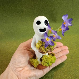 Kodama Forest Spirit (Standing) OOAK Sculpture