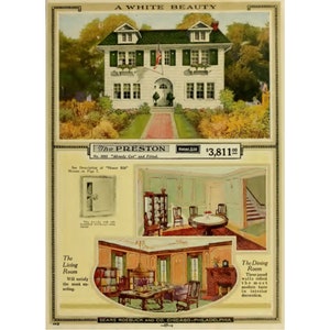 1921 Sears Honor Bilt Modern Kit Homes  Catalog - Digital PDF Copy - Vintage Home Architecture