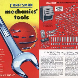1949 Sears Craftsman Mechanics Tools Catalog - Digital PDF Copy - Vintage Tools
