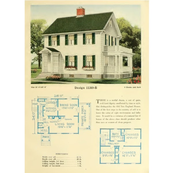 1920s - Central's Book of Homes | Vintage House Plans Architecture - Digital PDF Copy - Vintage Home Plans