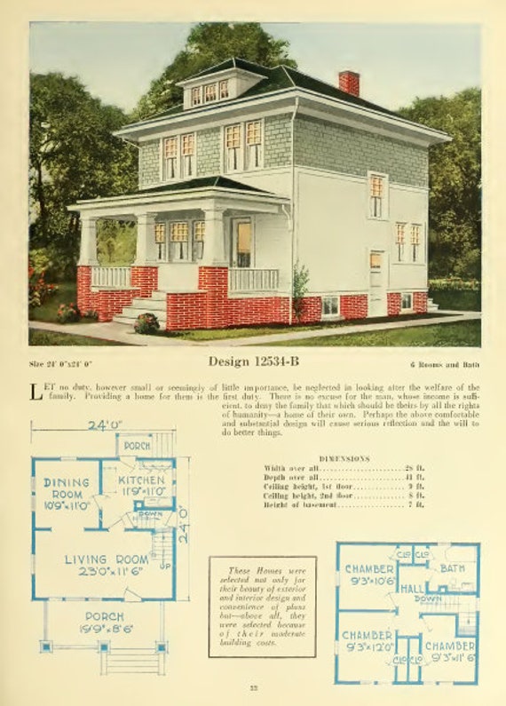 1920s - Central's Book of Homes | Vintage House Plans