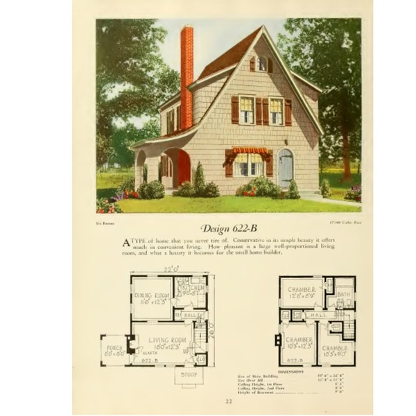 1920s - Modern Homes Book of Vintage House Plans Architecture - Digital PDF Copy - Vintage Home Plans
