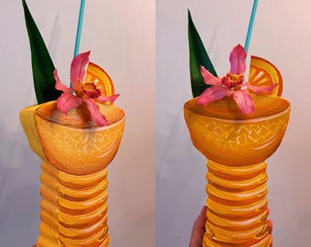 Buzo de perlas, arte mural tiki