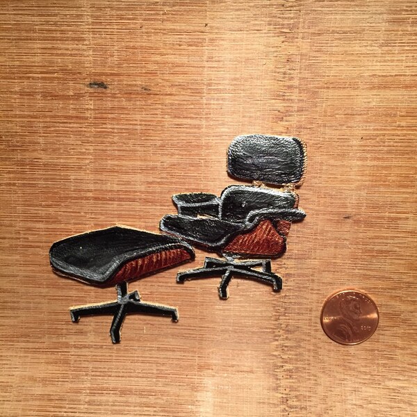 Eames Lounge Chair pin/brooch